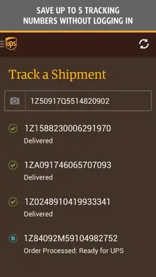 UPS Mobile android App screenshot 4